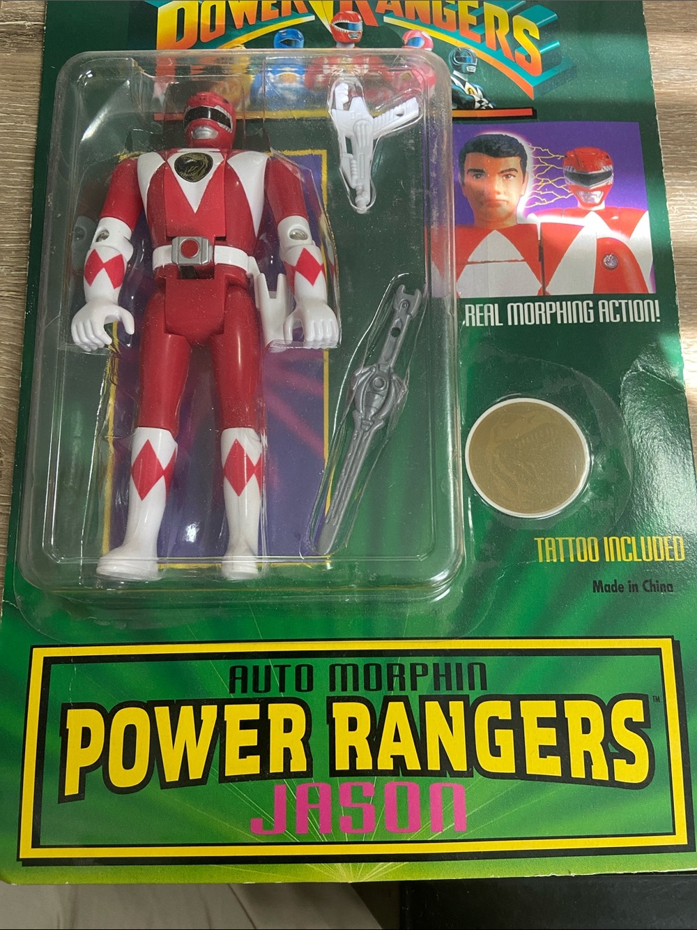 VTG 1994 Auto Morphin Power Rangers Jason Red Ranger Action Figure - Picture 3 of 4